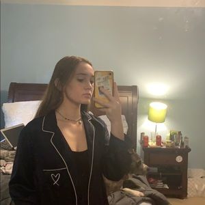 Victoria’s Secret silk pajama shirt